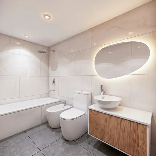 Render del baño